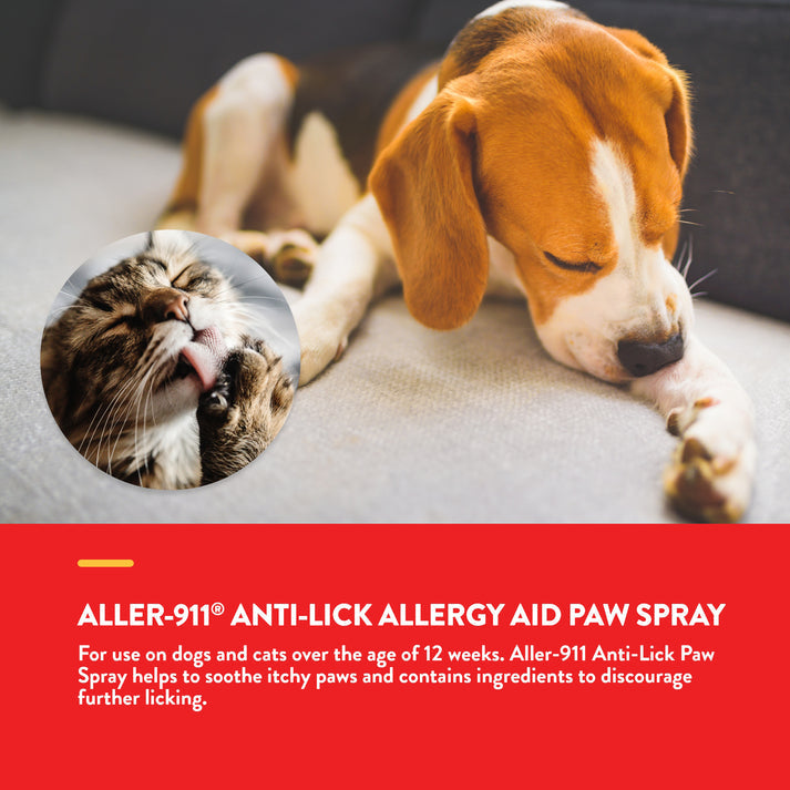 NaturVet Aller-911 Anti-Lick Paw Spray For Dogs & Cats