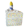 foufouBRANDS Birthday Cake Chew Dog Toy White