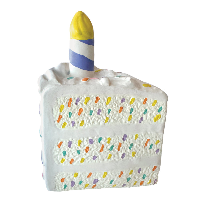 fouFIT - Birthday Cake Chew Dog Toy - White