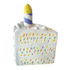 foufouBRANDS Birthday Cake Chew Dog Toy White