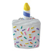 foufouBRANDS Birthday Cake Chew Dog Toy White