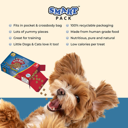 Benny Bullys Mini Chops - Beef Liver & Blueberry in Smart Pack (18g)