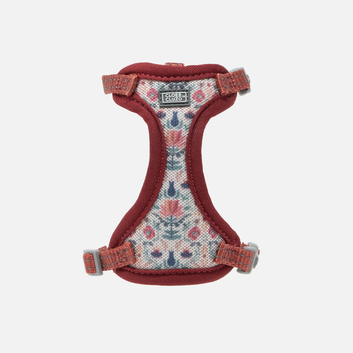 Cloe E Cluzo - Printed Cat Mesh Harness - Flowers - L/XL