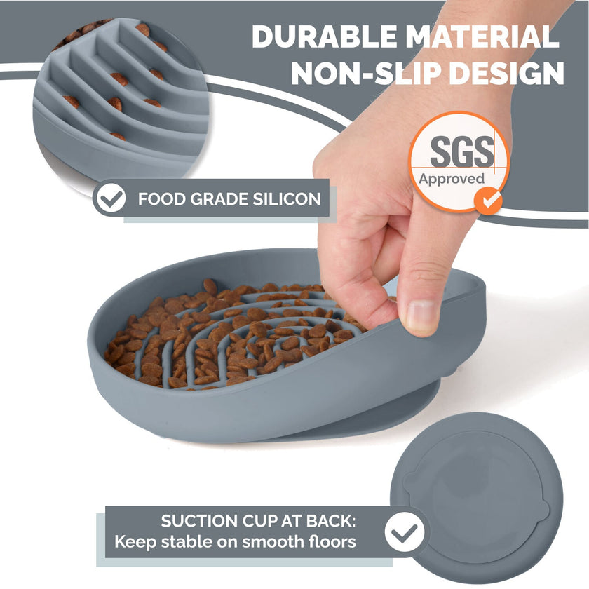 PoPupJoys - Slow Feeder Bowl - Charcoal