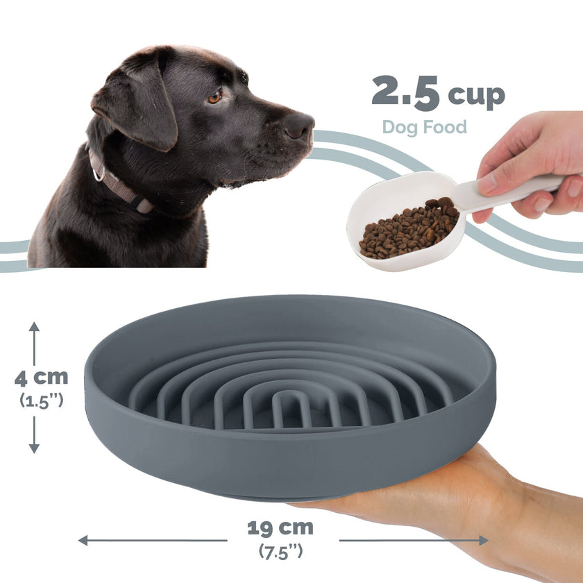 PoPupJoys - Slow Feeder Bowl - Charcoal