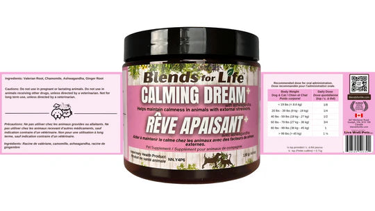 Calming Dream + Pet Supplement Info