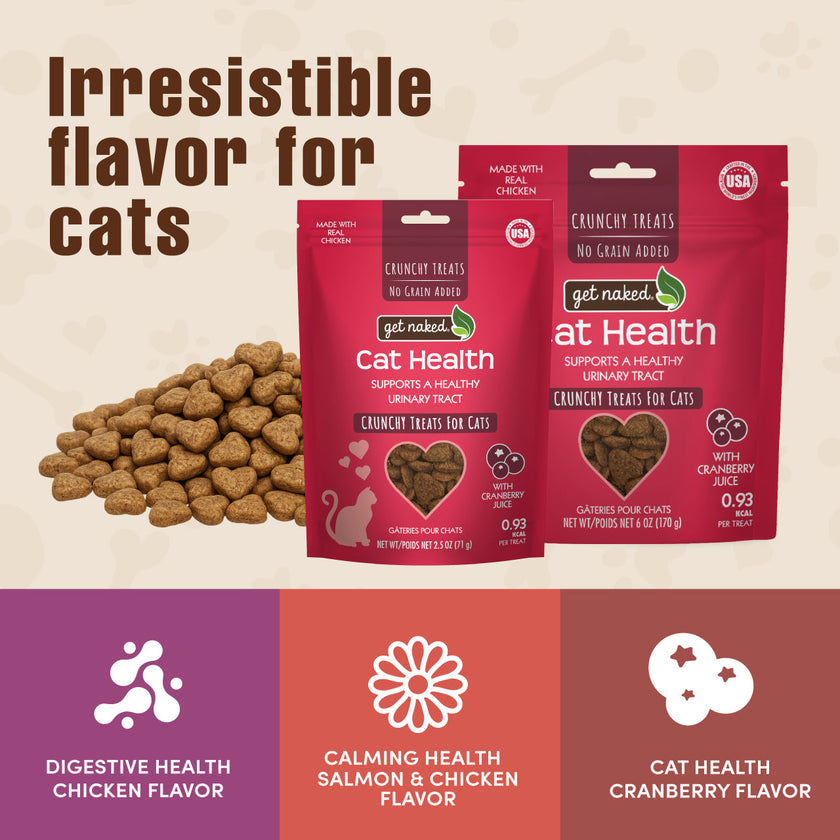 NPIC Get Naked Cat Health with Cranberry – Crunchy Cat Treats