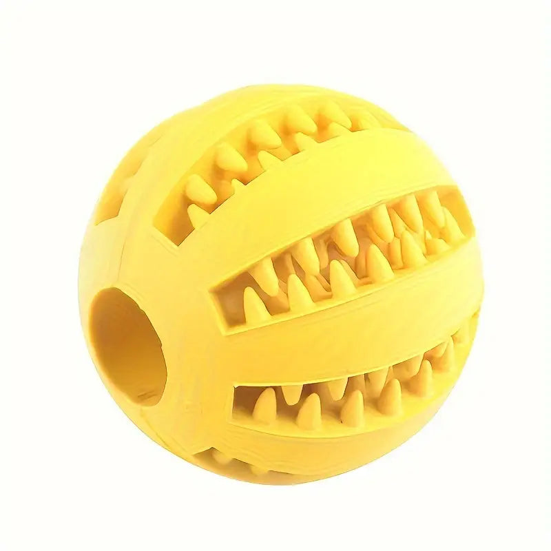 Chomp & Roll Enrichment Ball - Sunshine Yellow