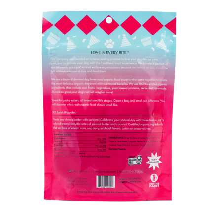 Lord Jameson Confetti Cake Organic Dog Treats With Peanut Butter
