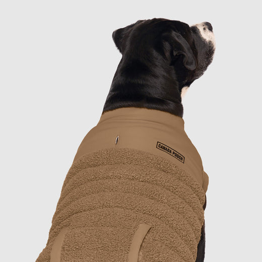 Canada Pooch Dog Puffer Jacket Tan