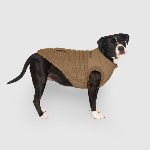 Canada Pooch Dog Puffer Jacket Tan