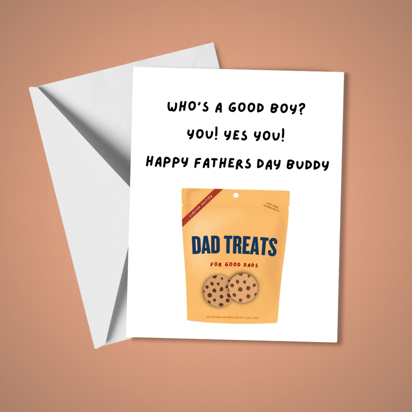 Good Boy Father's Day Card