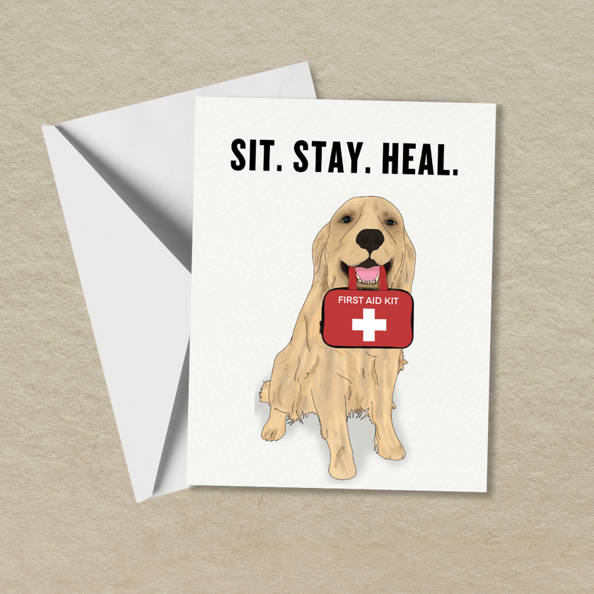 Sit. Stay. Heal. Card