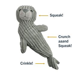 Tall Tails – Plush Seal Crunch Toy – 14″