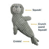 Tall Tails – Plush Seal Crunch Toy – 14″