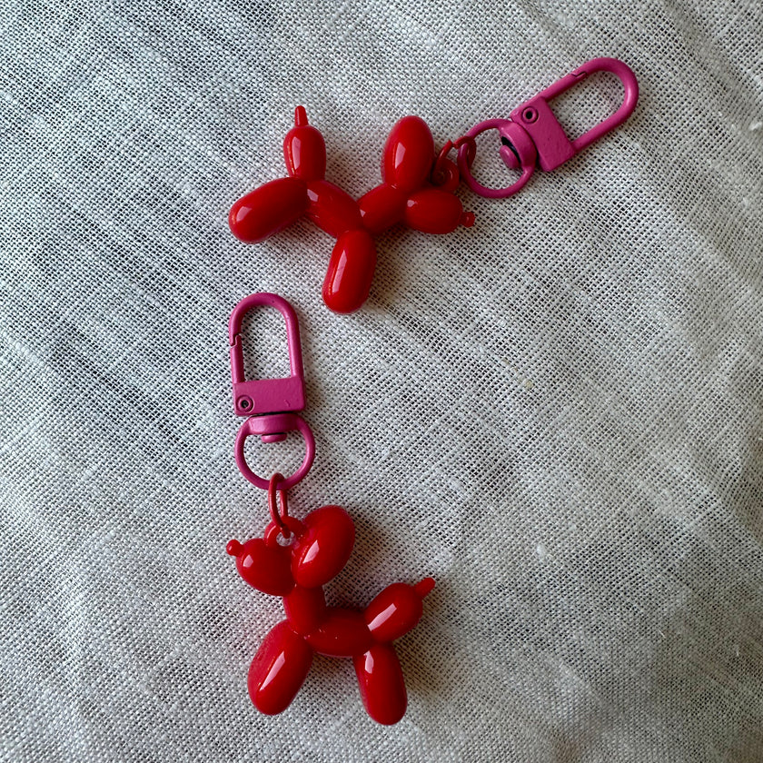 Balloon Dog Pastel Keychain