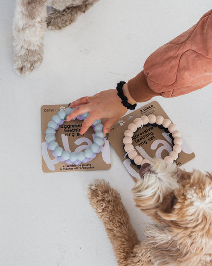 Teething rings multiple colors