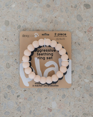 Aggressive Teething Ring Set - 2pc