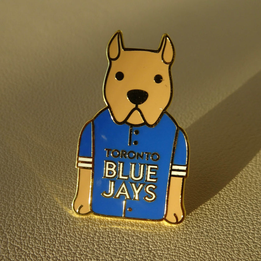 Toronto Blue Jays Brown Bull Terrier Pin