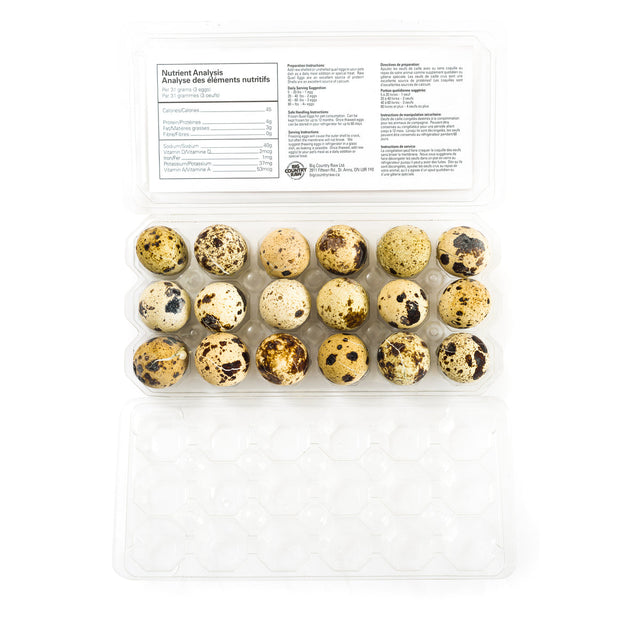 Big Country Raw - Frozen Quail Eggs (18ct)