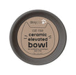 Dexypaws Raised Ceramic Cat Bowl - Grey - 7oz