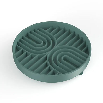 Double Rainbow Silicone Slow Feeder - Hunter Green