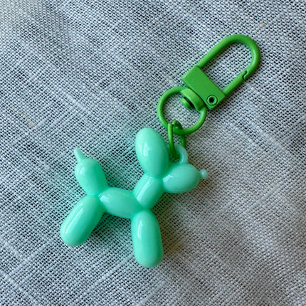 Balloon Dog Pastel Keychain Mint