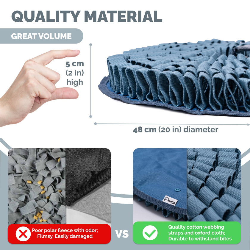 PoPupJoys - Hide & Seek Snuffle Mat + Puzzle Toy - Elephant