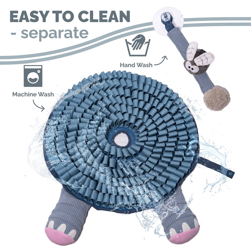 PoPupJoys - Hide & Seek Snuffle Mat + Puzzle Toy - Elephant