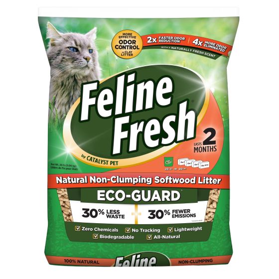 Feline Fresh 100% Natural Non-Clumping Softwood Litter - 20lb