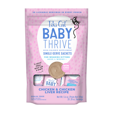 Tiki Cat Baby Thrive - High Calorie Supplement For Kittens