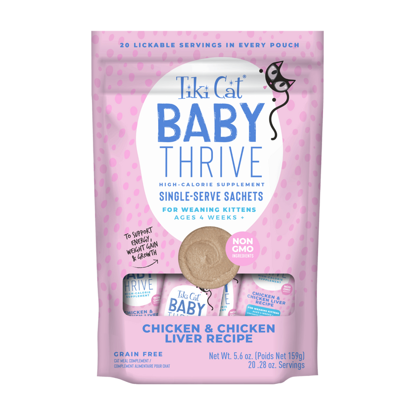Tiki Cat Baby Thrive - High Calorie Supplement For Kittens
