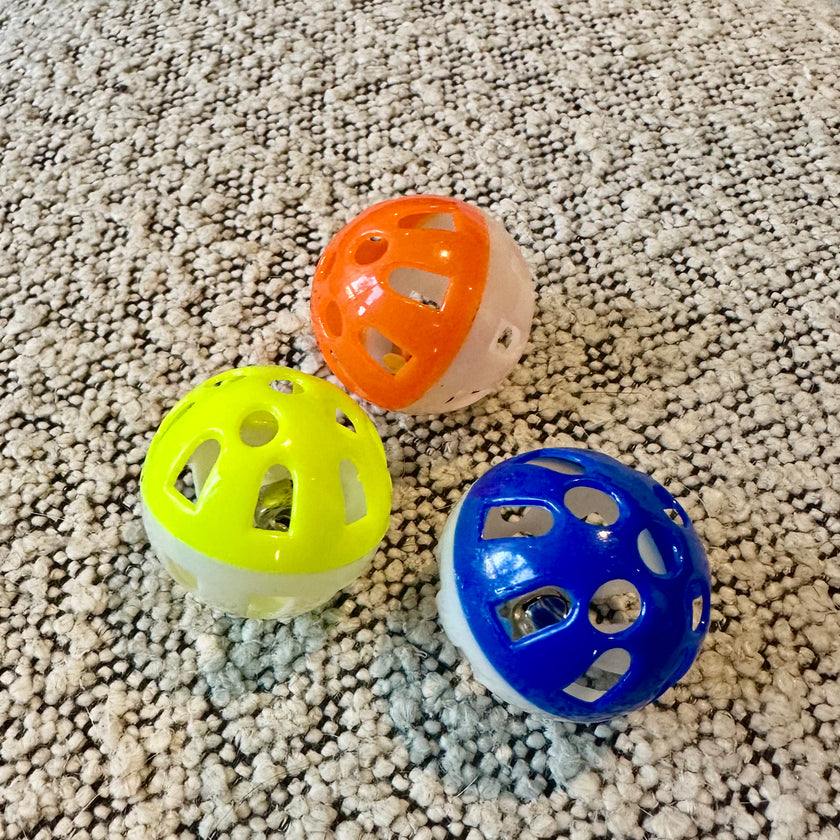 Jingle Bell Cat Toy Balls