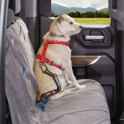 Kurgo Seatbelt Teather With Carabiner Black Dog 1pc