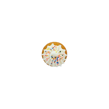 3D Vanilla Medium Cupcake - Dog Cookie