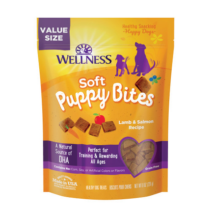 Wellness Soft Puppy Bites Natural Dog Treats packaging front