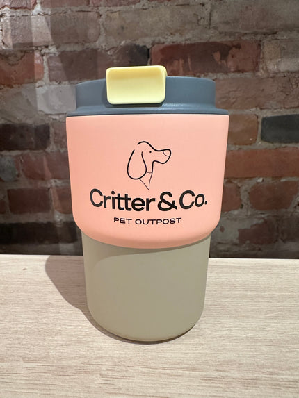 Critter Coffee Express Travel Mug Pastel Peach