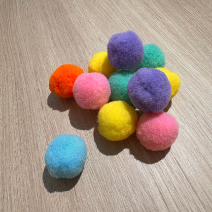 Plush Pompom Cat Ball