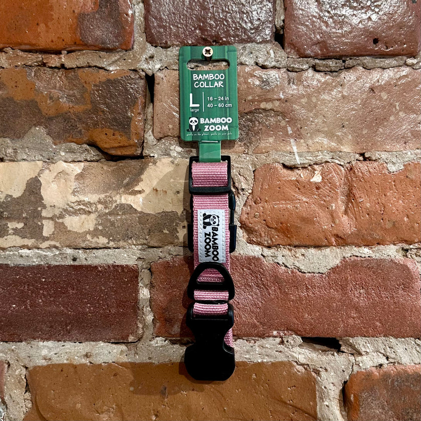 Bamboo Zoom Eco-Friendly Bamboo Collar - Pink