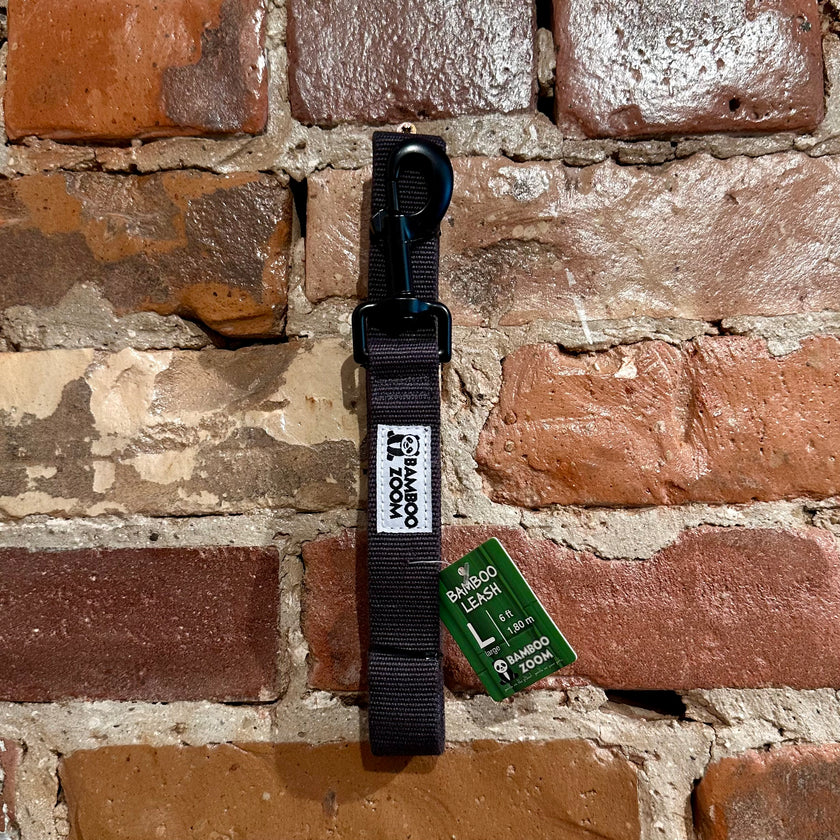 Bamboo Zoom Eco-Friendly Bamboo Leash - Black