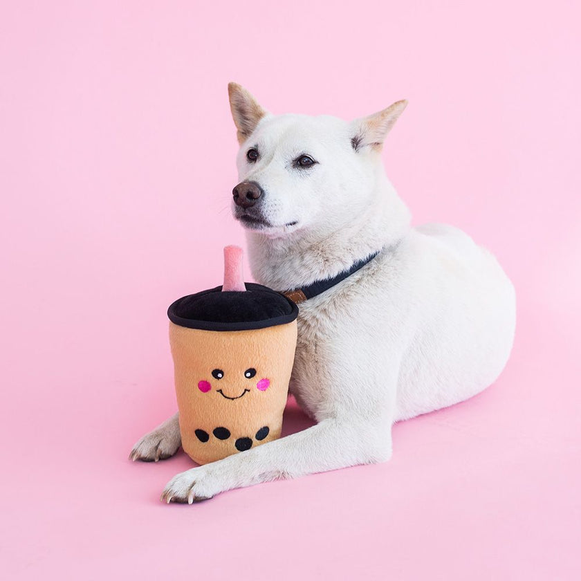 ZippyPaws Nomnomz - Boba Milk Tea