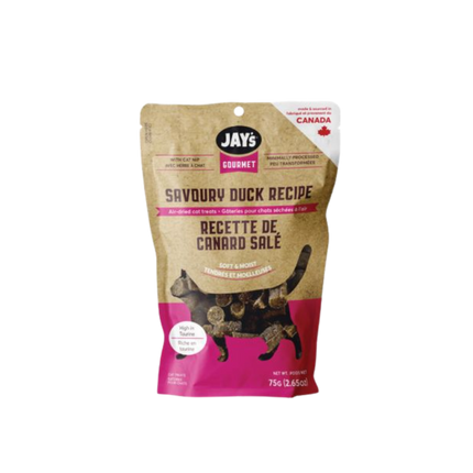 Jay's Gourmet Duck Air-Dried Cat Treats - 75g