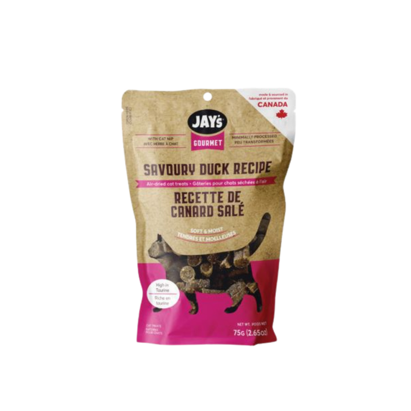 Jay's Gourmet Duck Air-Dried Cat Treats - 75g