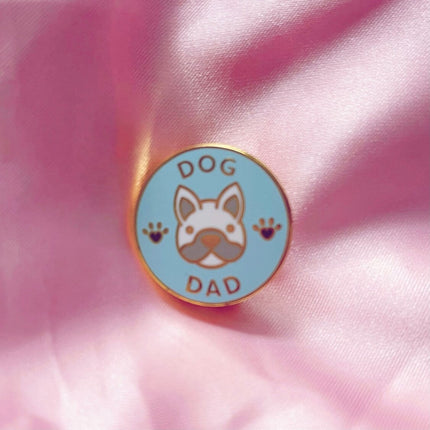 Toronto Dog Moms - Dog Dad Circle Pin, Blue