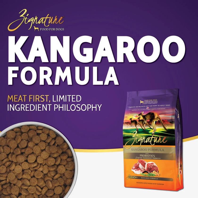 Zignature Kangaroo Formula Dog Food (25lb)