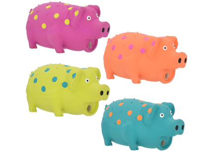 Multipet Globlets Pig Latex Dog Toy