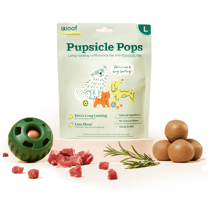 Woof Pupsicle Refill Pops - Beef Flavour