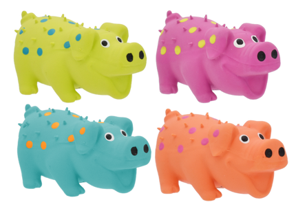 Multipet Globlets Pig Latex Dog Toy