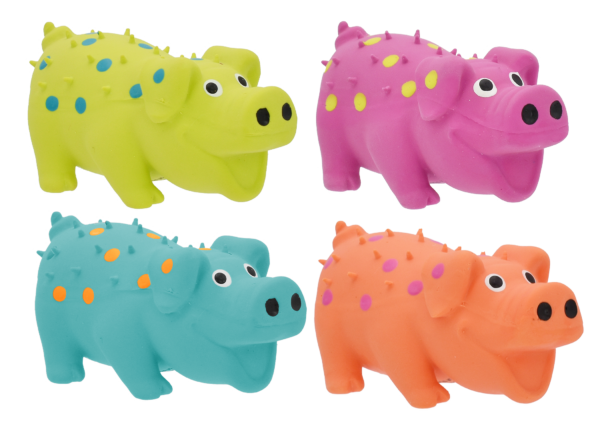 Multipet Globlets Pig Latex Dog Toy