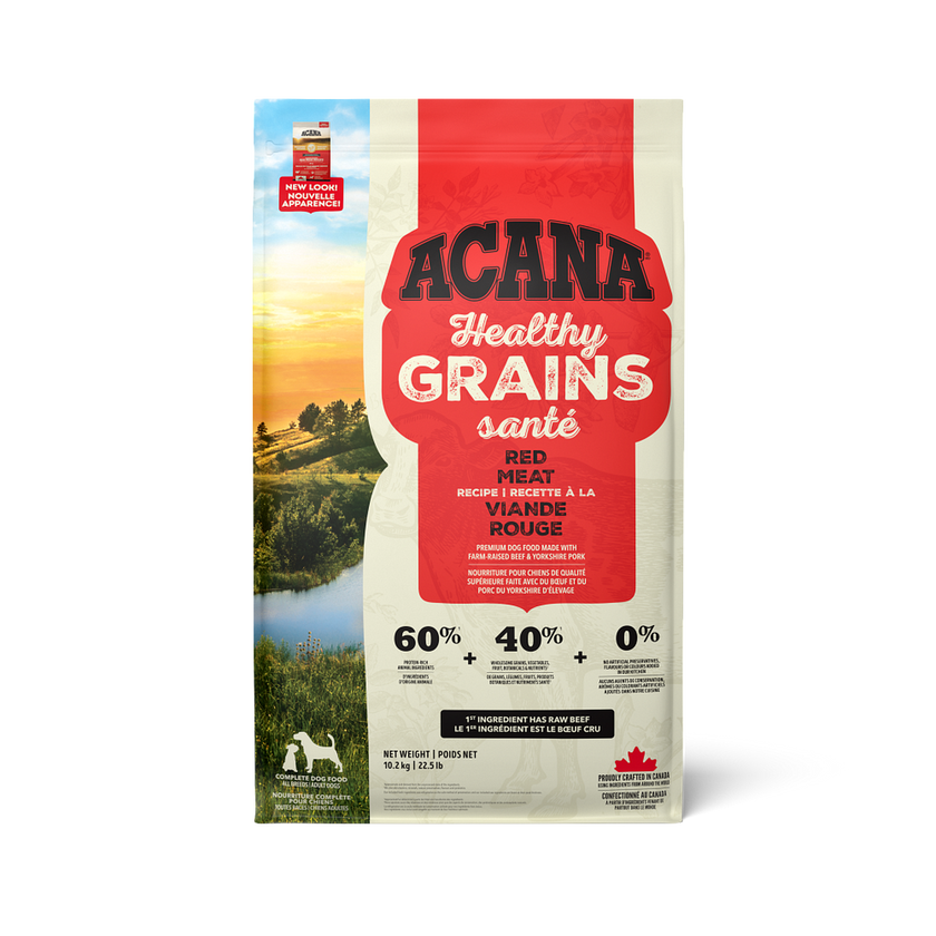 Acana Healthy Grains - Ranch Raised Red Meat Recipe Dry Dog Food (22.5lb/10.2kg)